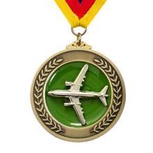 Médaille d&#39;avion d&#39;avion de prix de sport en métal personnalisé de prix d&#39;usine